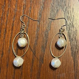 Pearl Earrings and Necklace